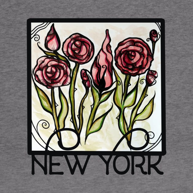 New York Roses And Thorns by bubbsnugg